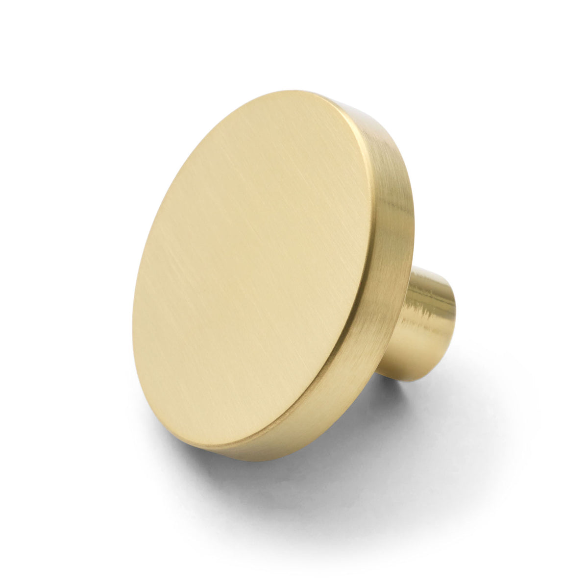 Brushed Brass Oliva PVD Round Profile Cabinet Knob