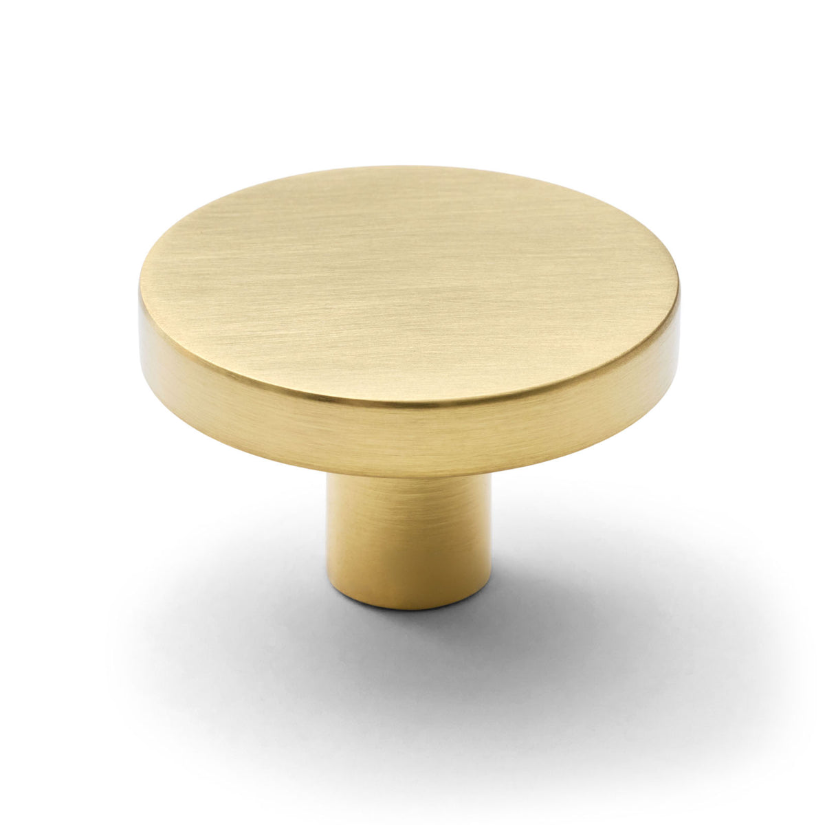 Brushed Brass Oliva PVD Round Profile Cabinet Knob