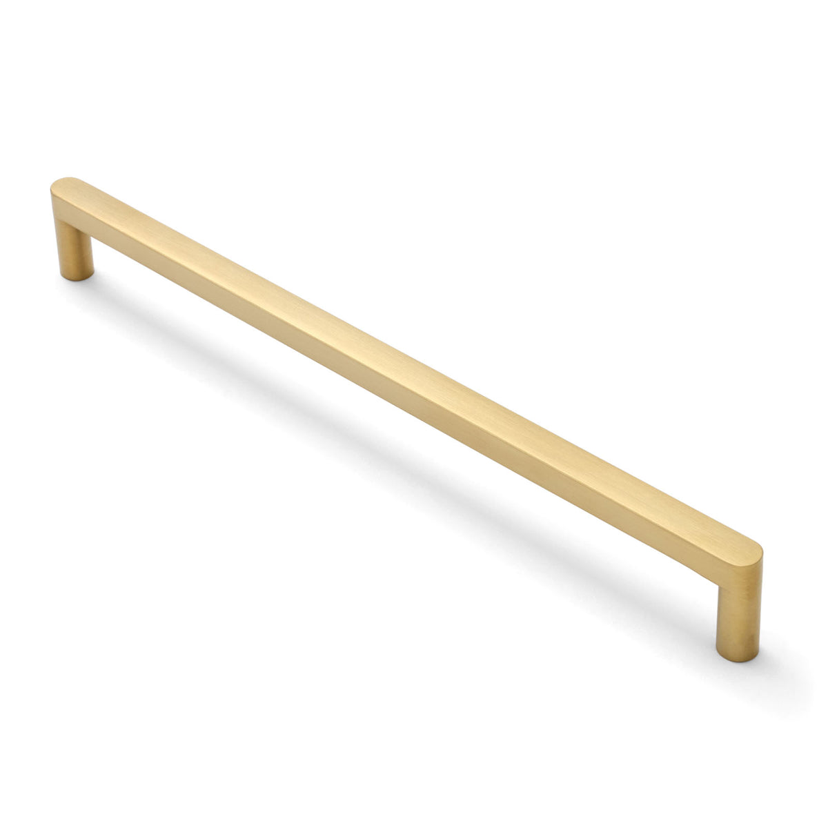 Brushed Brass Clio PVD Straight Profile Cabinet Pull Large