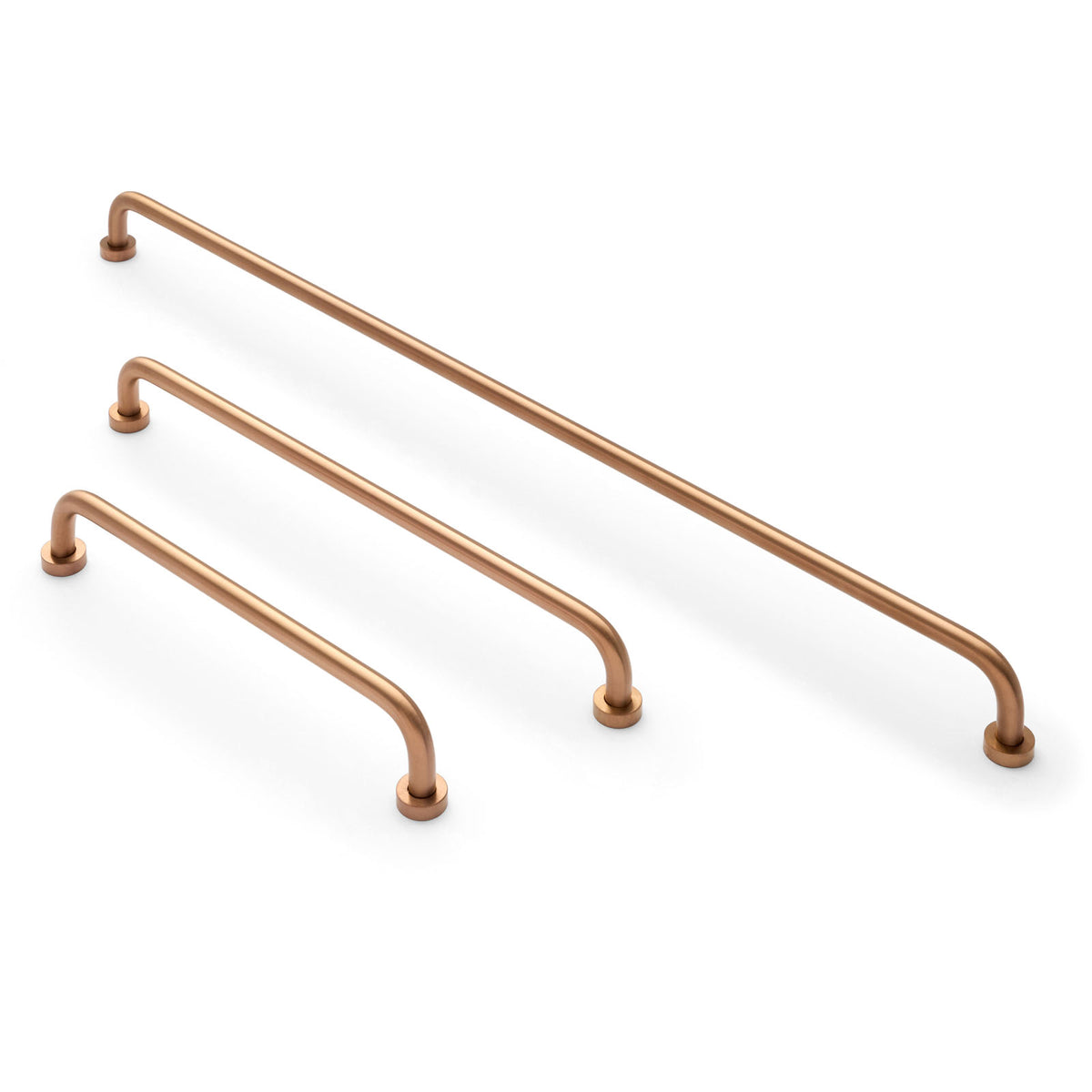 Brushed Copper PVD Arched Pull - Daphne