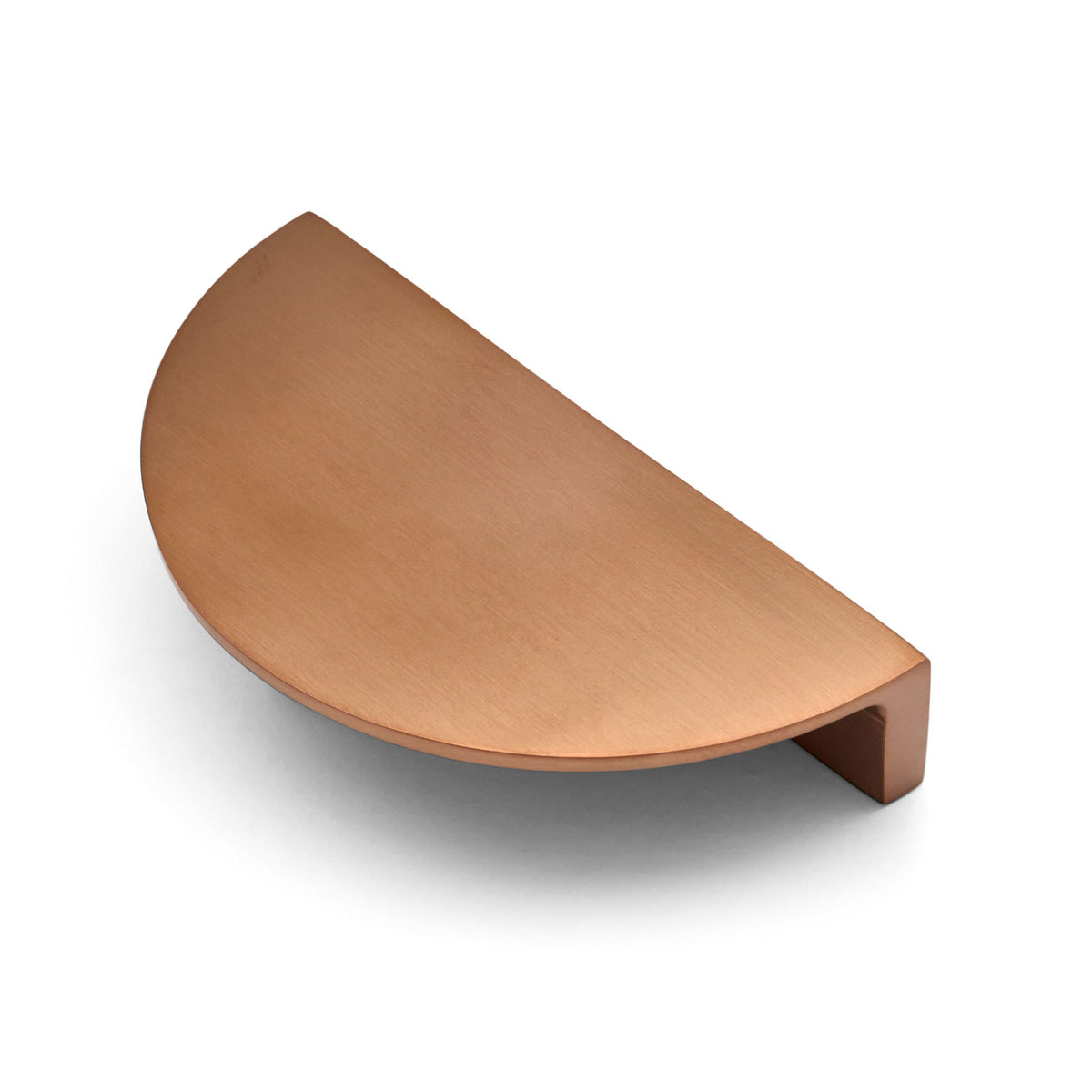 Brushed Copper PVD Half Moon Cabinet Pull - Iris