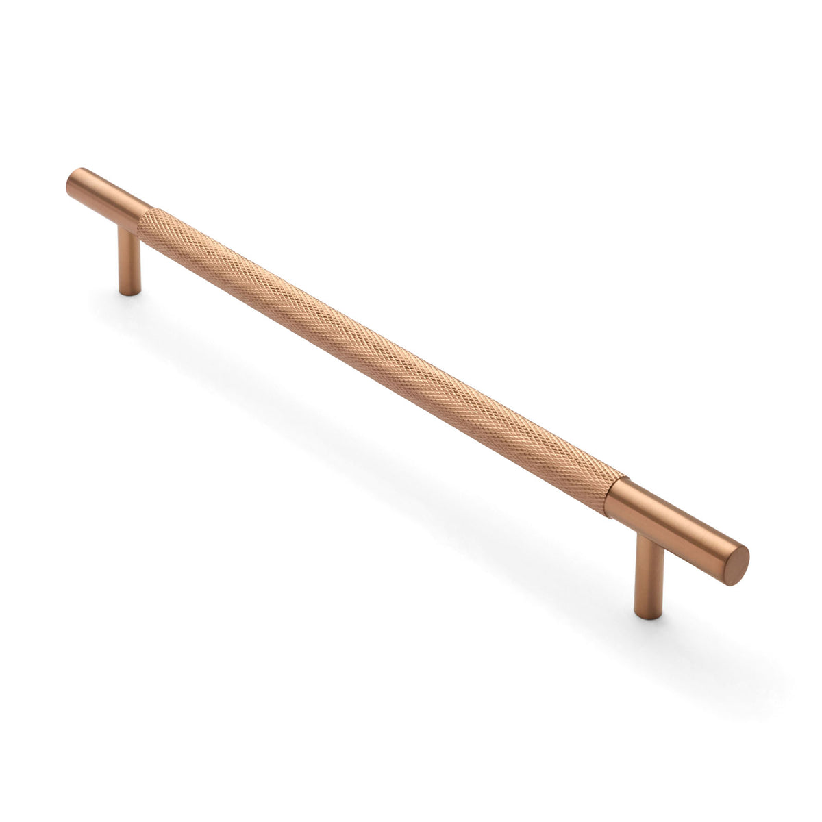 Brushed Copper PVD Knurled Drawer Pull - Charmian