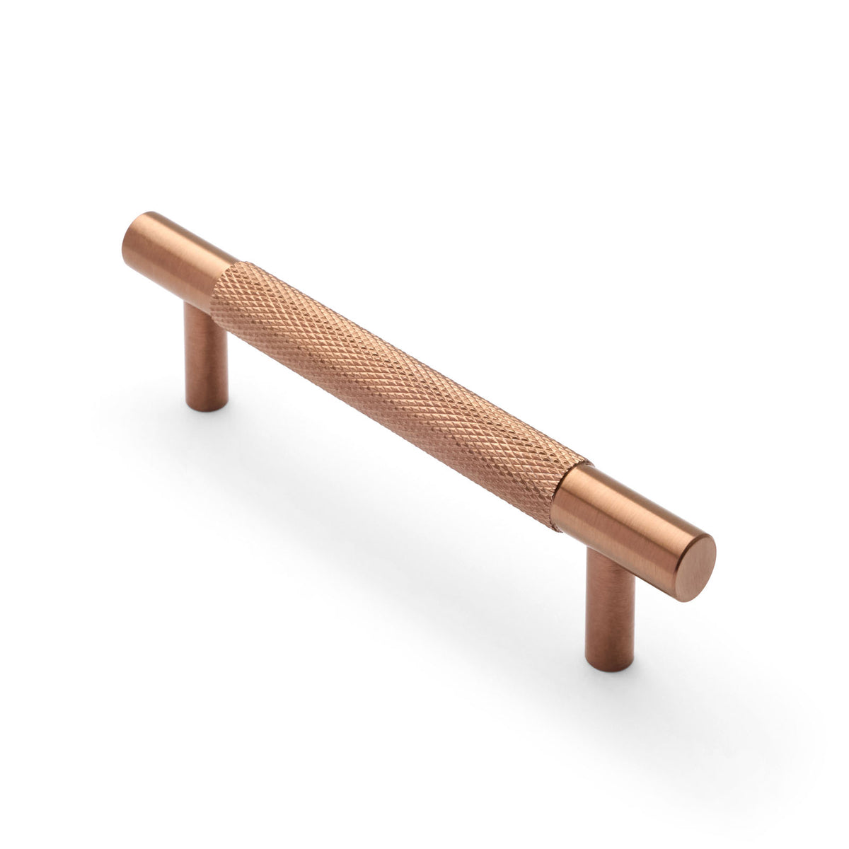 Brushed Copper PVD Knurled Drawer Pull - Charmian