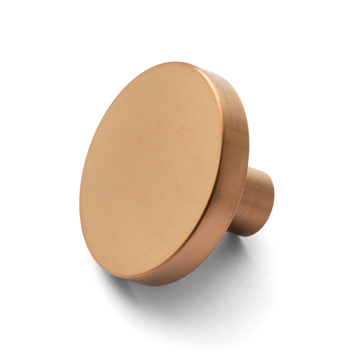 Brushed Copper Olivia PVD Round Cabinet Knob