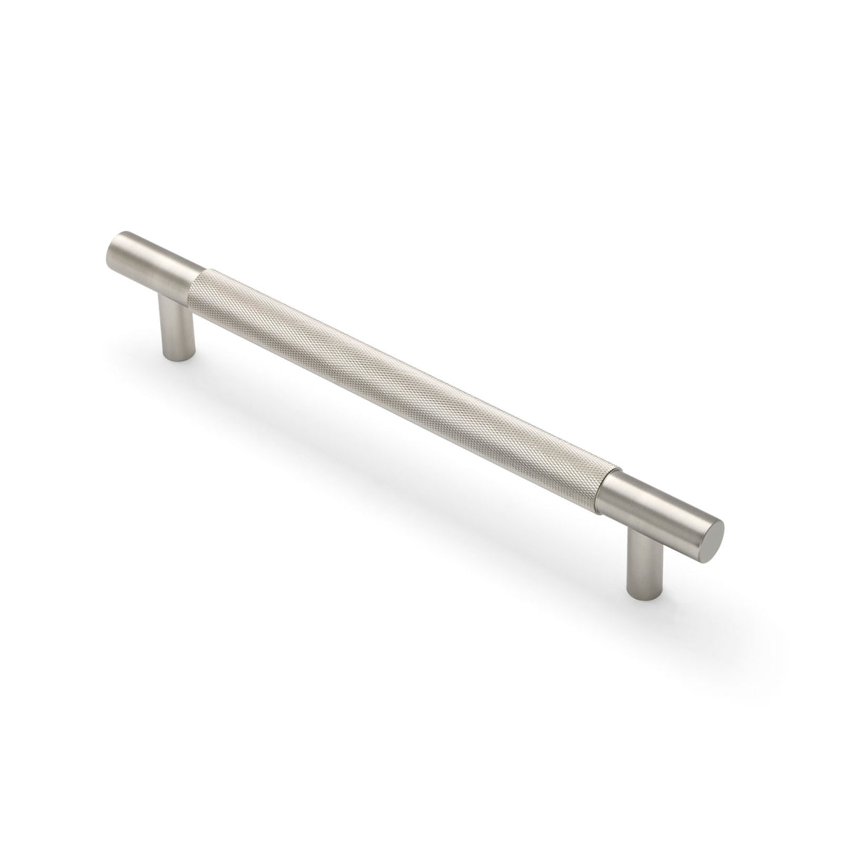 Brushed Nickel Knurled Appliance/Door Pull - Charmian