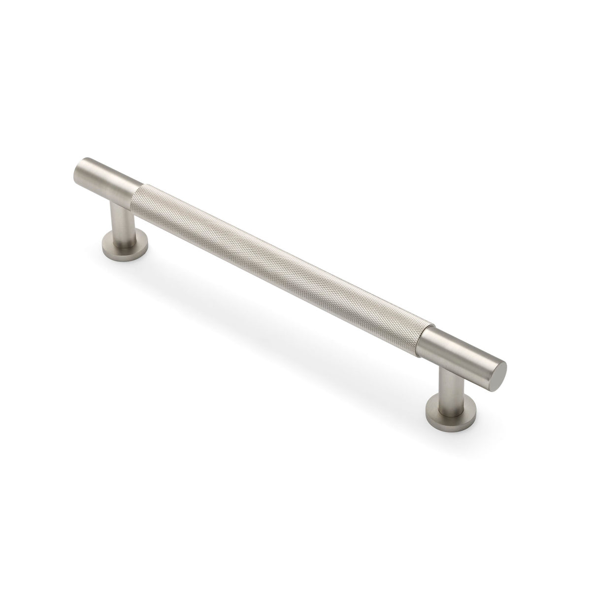 Brushed Nickel Knurled Appliance/Door Pull - Charmian