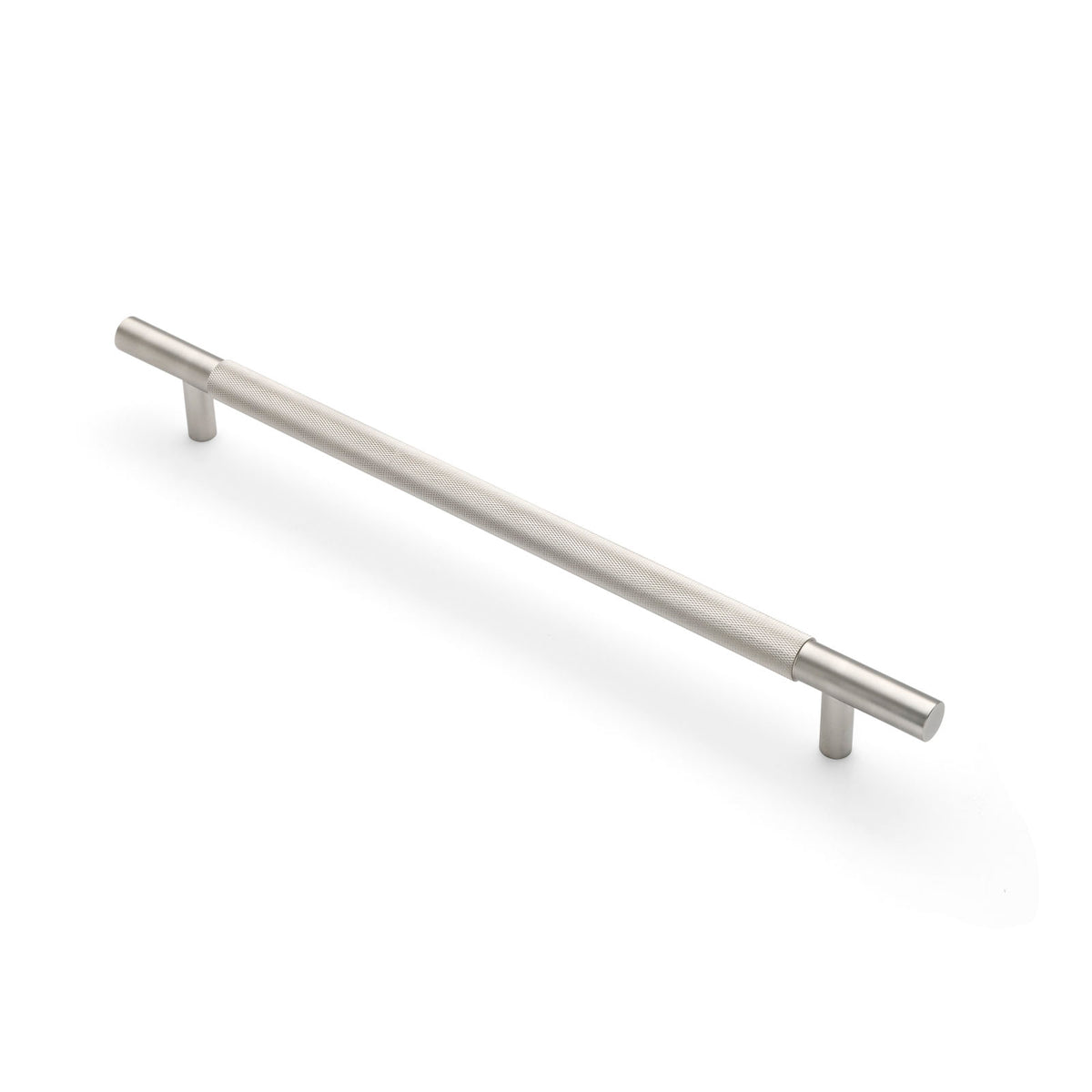 Brushed Nickel Knurled Appliance/Door Pull - Charmian
