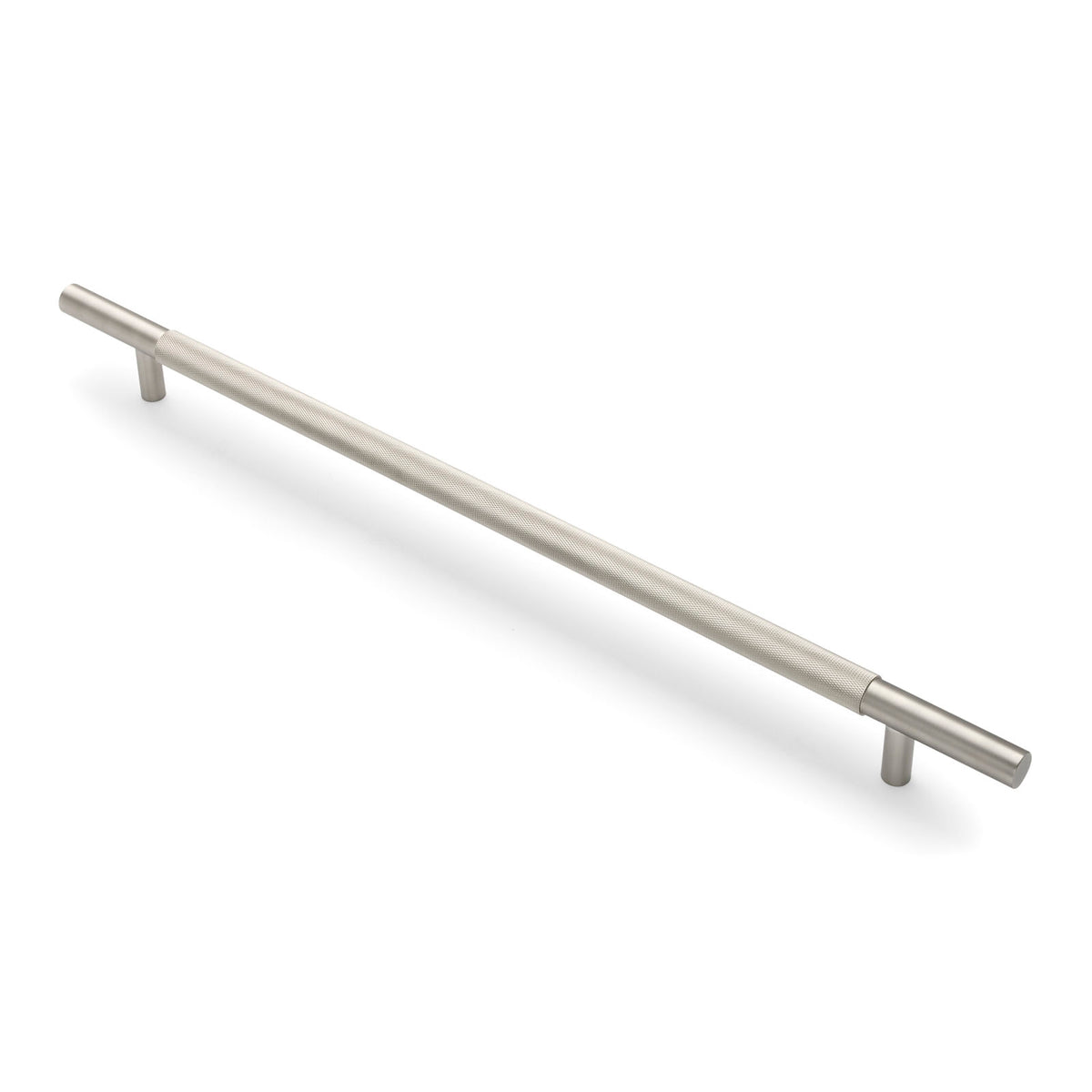 Brushed Nickel Knurled Appliance/Door Pull - Charmian