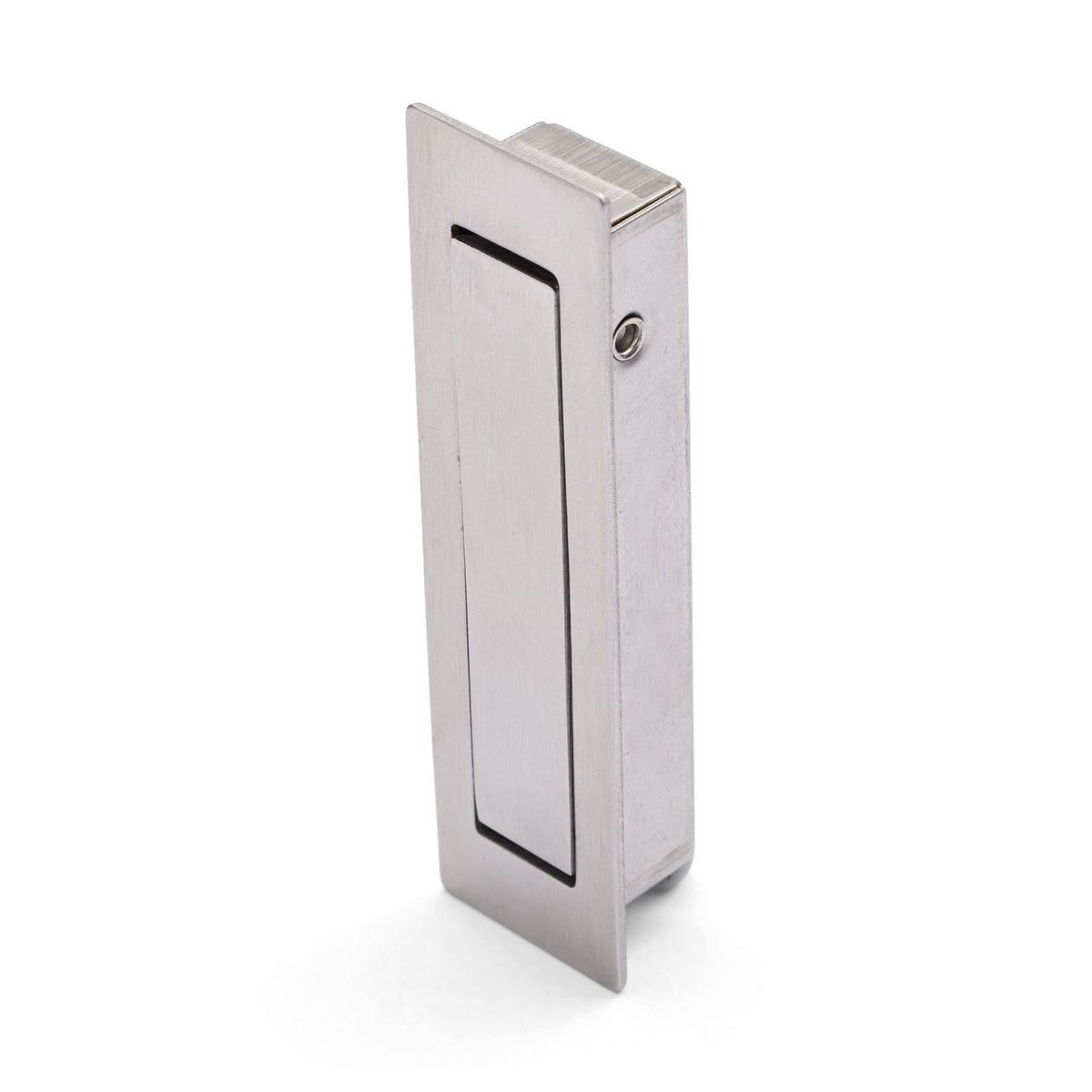 Brushed Nickel Concealed Sliding Door Edge Pull