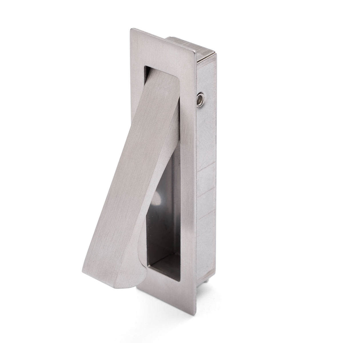 Brushed Nickel Concealed Sliding Door Edge Pull