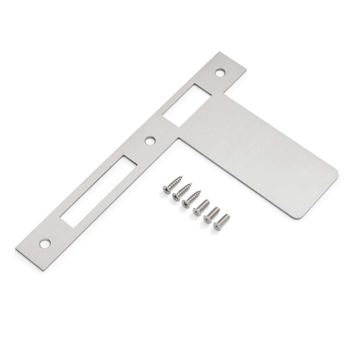 Extended 120mm Strike Plate to suit 85mm Euro Mortice Lock (Various Finishes)