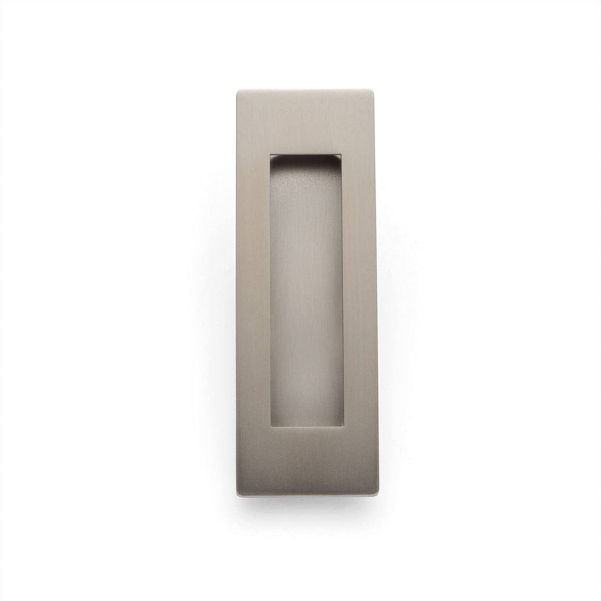 Brushed Nickel Sliding Door Flush Pull 120mm x 40mm