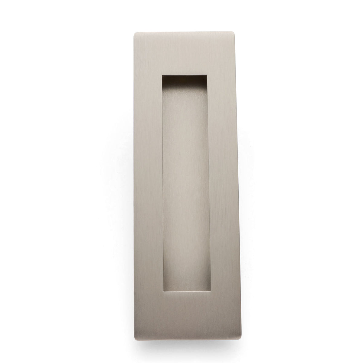 Brushed Nickel Sliding Door Flush Pull 150mm x 50mm