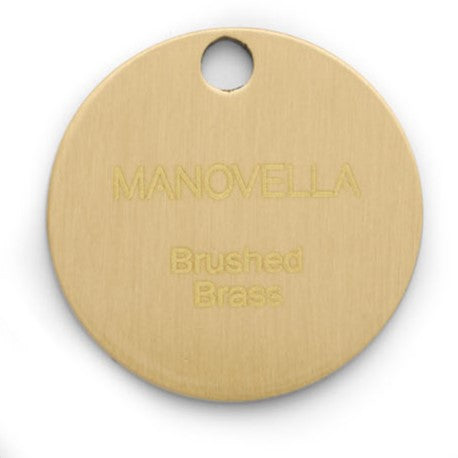 Solid Brass Colour Sample Disc - Various Finishes