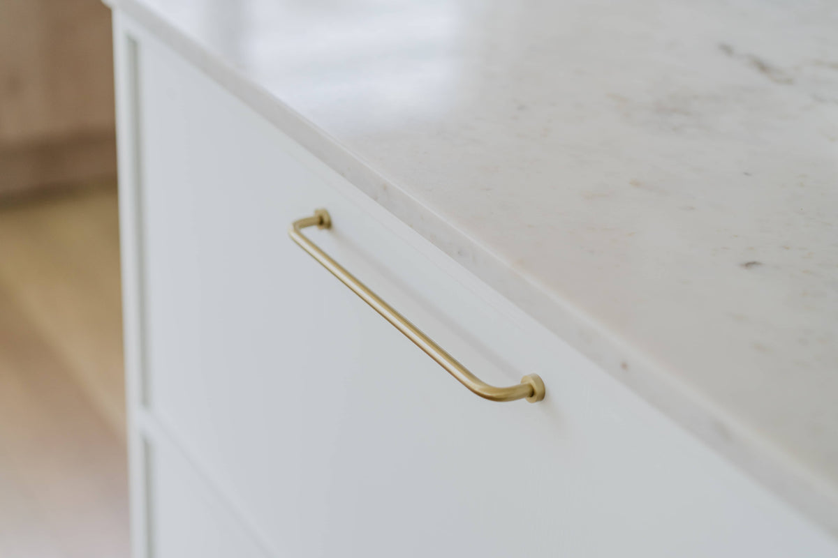 Brushed Brass Arched Pull - Daphne