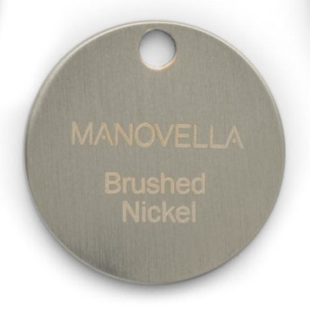 Solid Brass Colour Sample Disc - Various Finishes