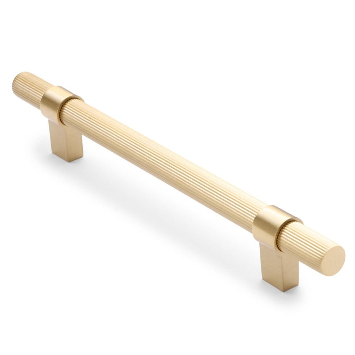 Brushed Brass Fluted Pull - Cassandra