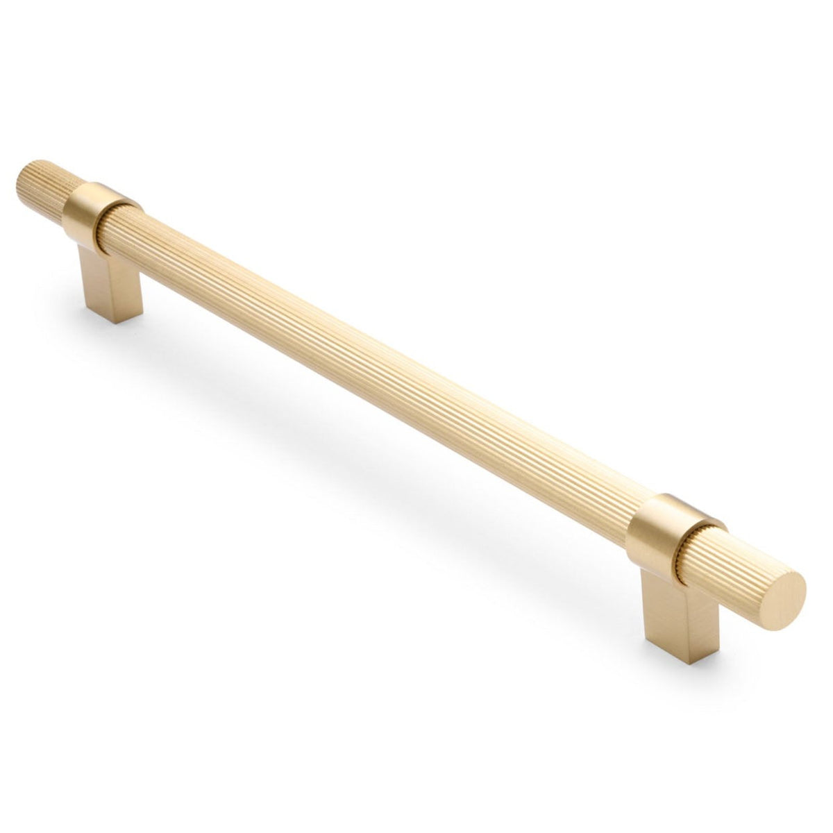 Brushed Brass Fluted Pull - Cassandra