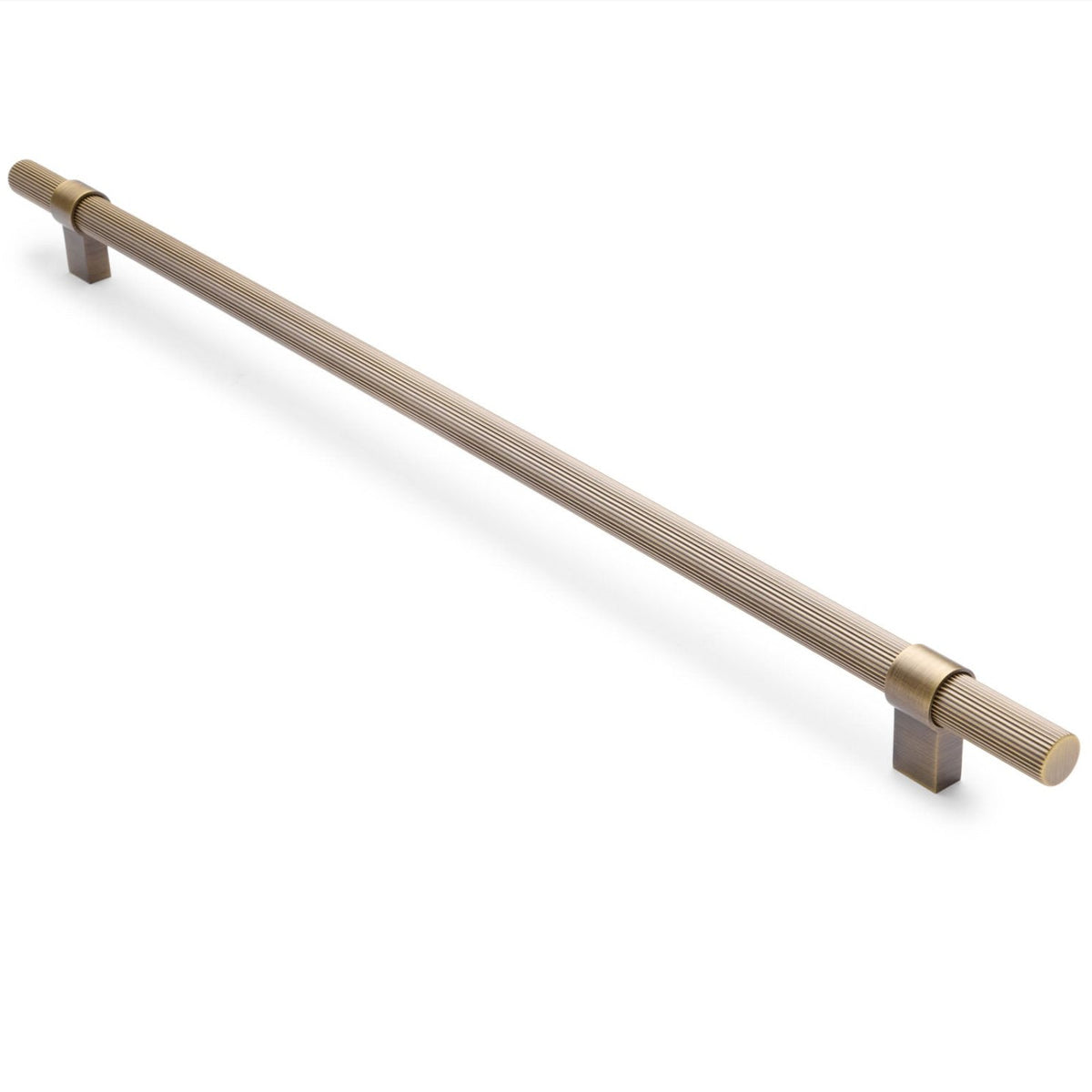 Aged Brass Fluted Pull - Cassandra