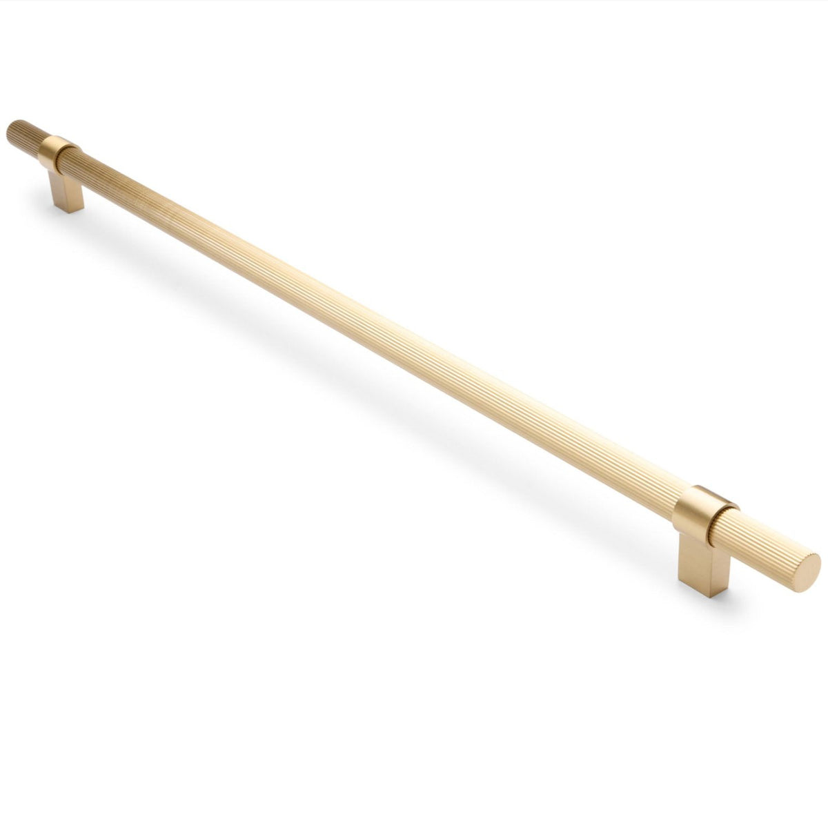 Brushed Brass Fluted Pull - Cassandra