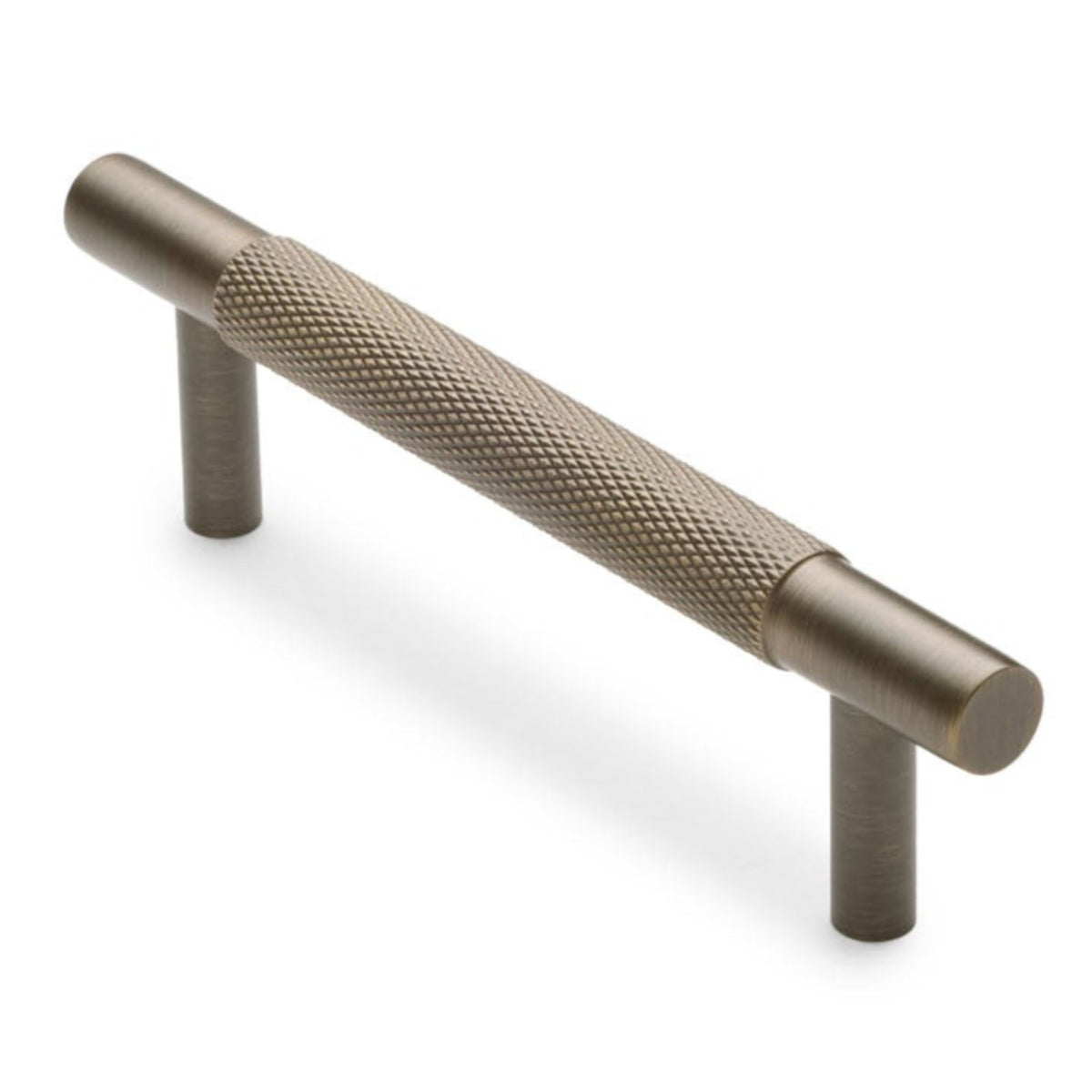 Aged Brass Knurled Drawer Pull - Charmian