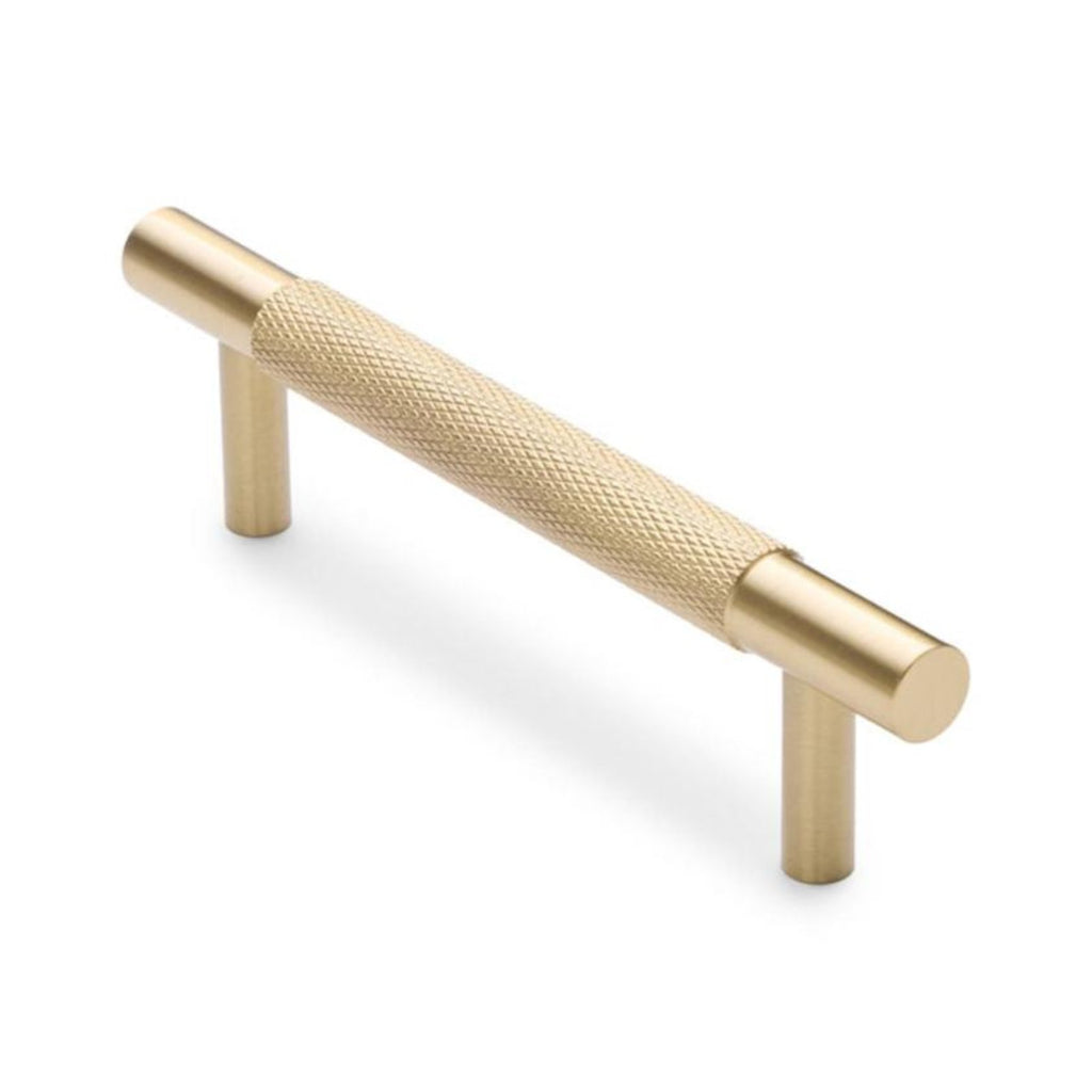 Brushed Brass Knurled Drawer Pull - Charmian