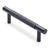 Matt Black Knurled Drawer Pull - Charmian