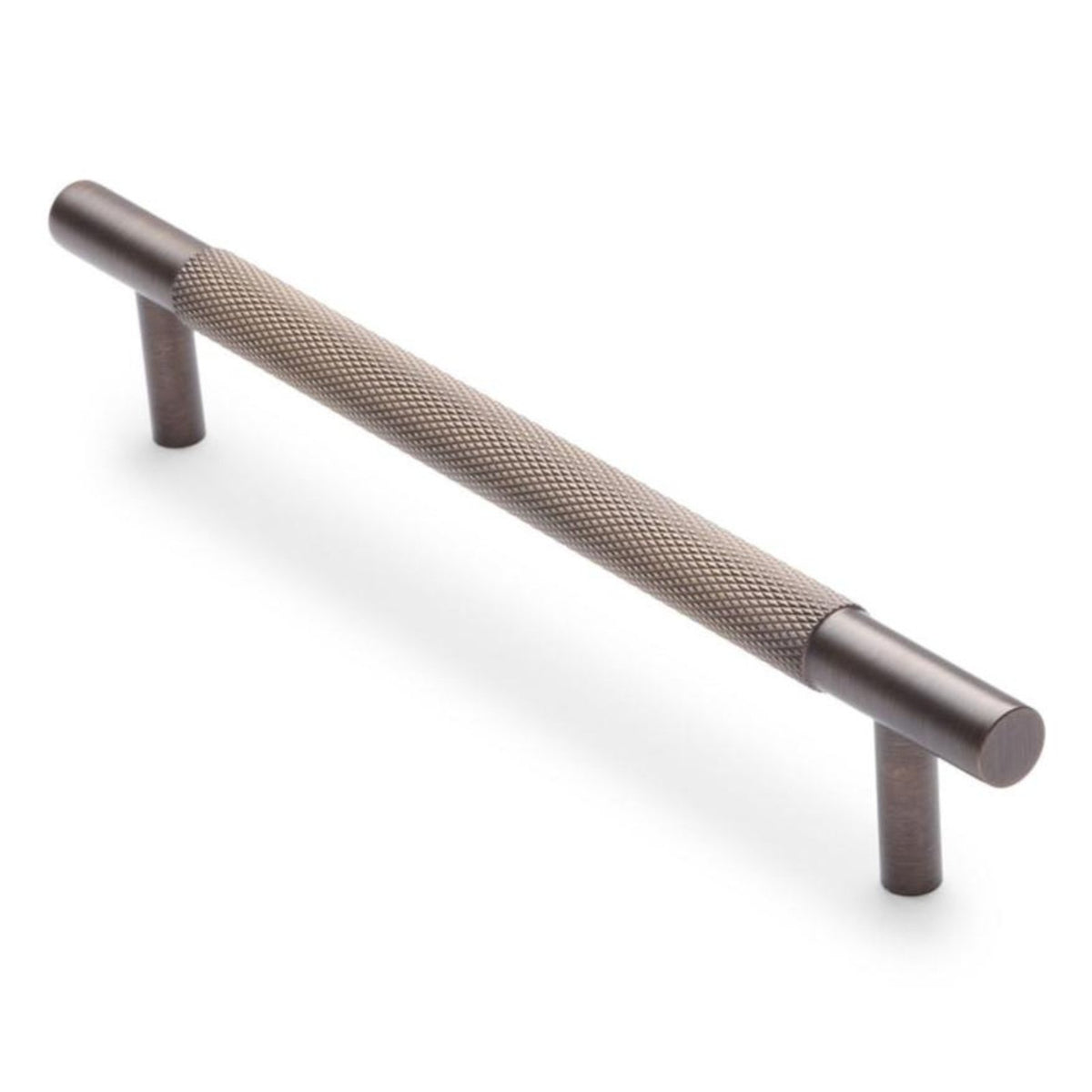 Aged Brass Knurled Drawer Pull - Charmian