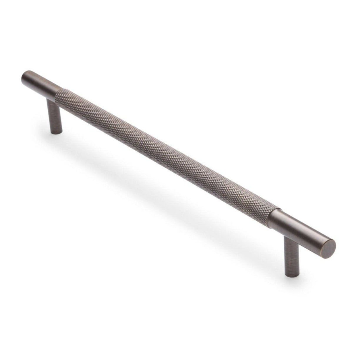 Aged Brass Knurled Drawer Pull - Charmian