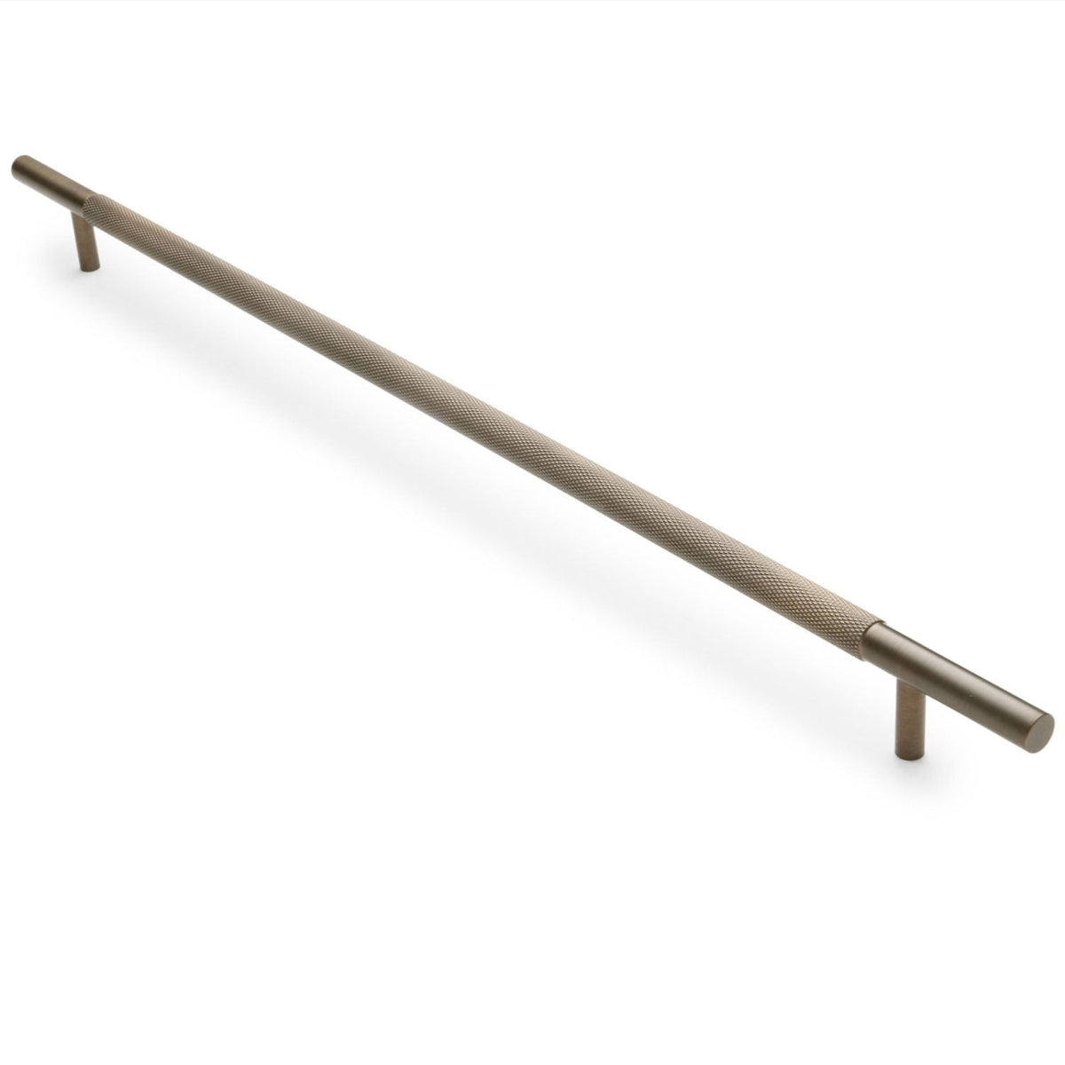 Aged Brass Knurled Drawer Pull - Charmian