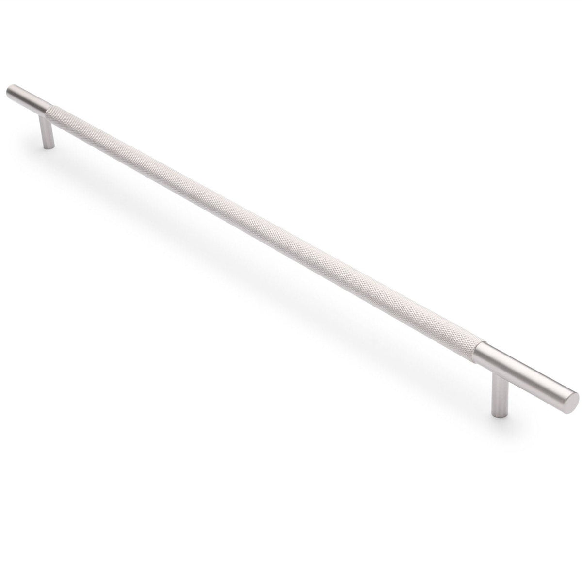 Brushed Nickel Knurled Drawer Pull - Charmian