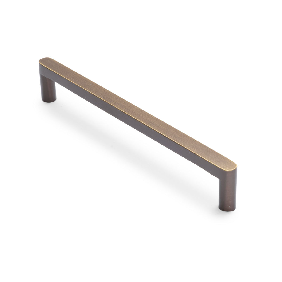 Aged Brass Straight Profile Cabinet Pull - Clio