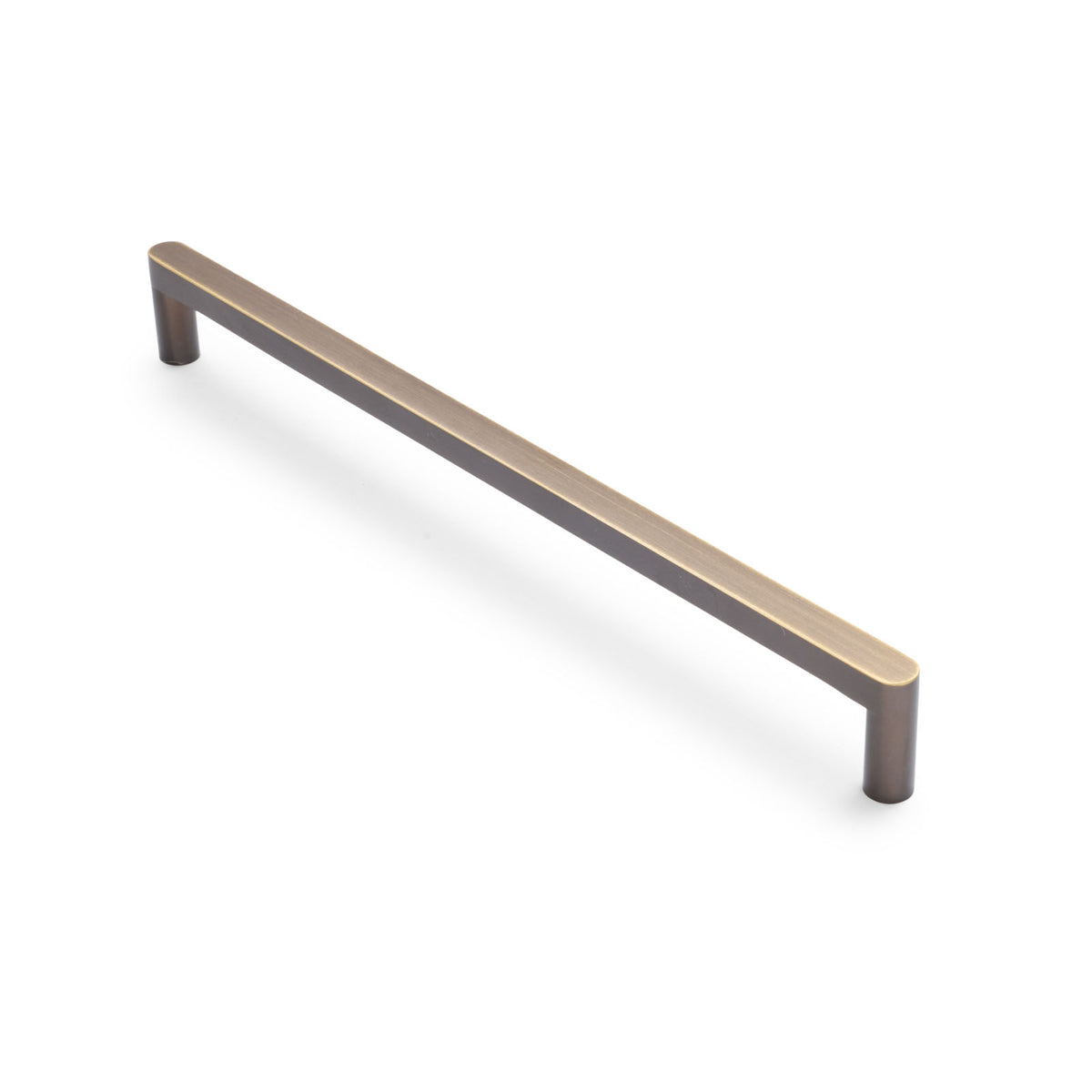 Aged Brass Straight Profile Cabinet Pull - Clio