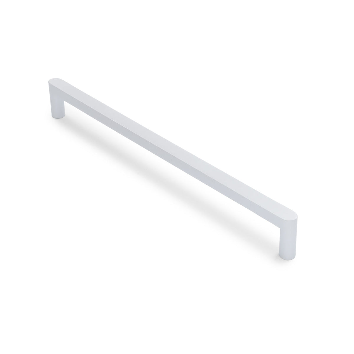 White Straight Profile Cabinet Pull - Clio