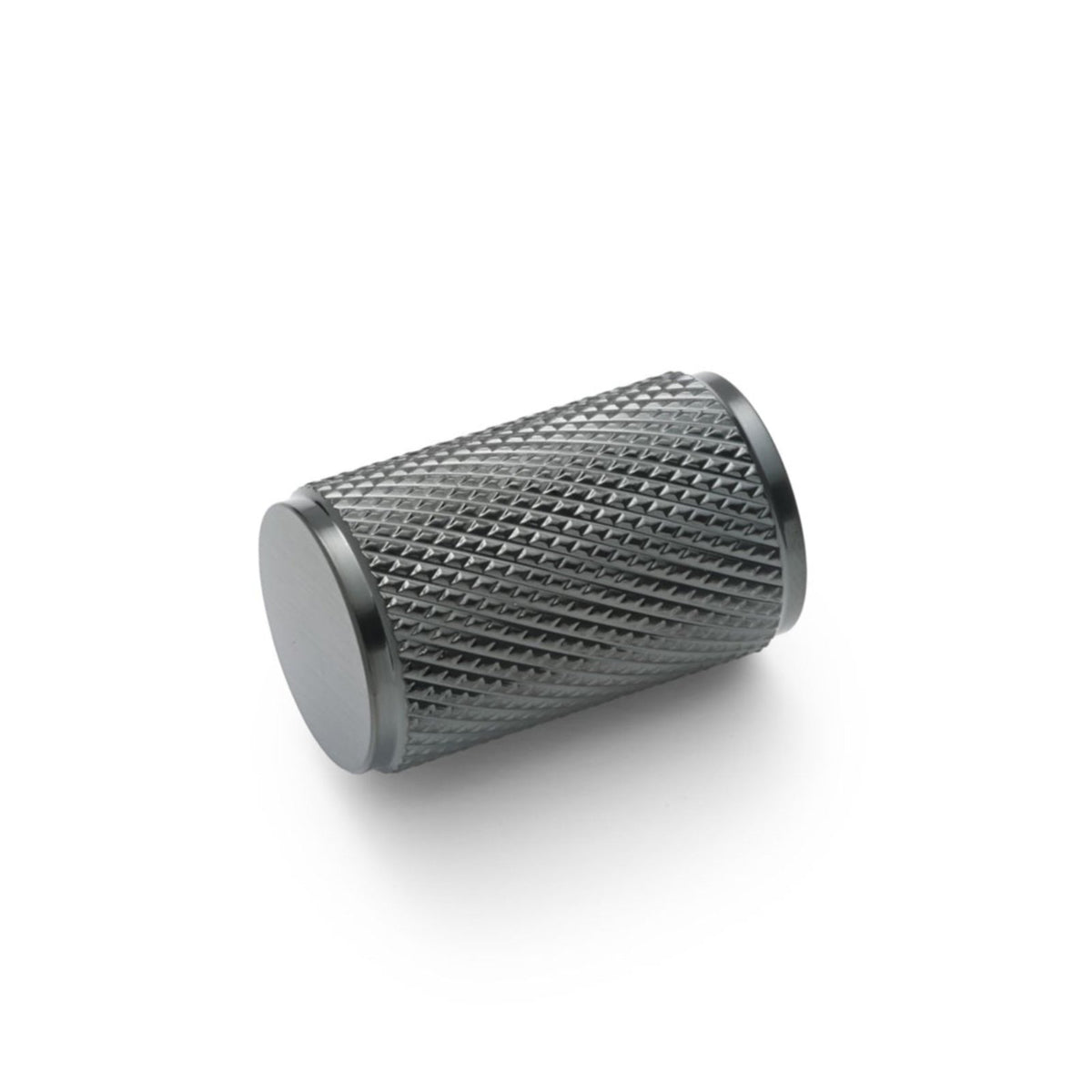 Gunmetal Knurled Cabinet Knob - Helena