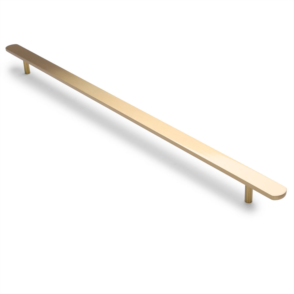 Brushed Brass Oval Profile Cabinet Pull - Imogen