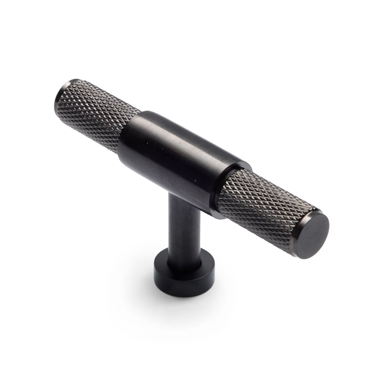 Gunmetal Knurled Cabinet T-Bar Pull - Miranda | Manovella