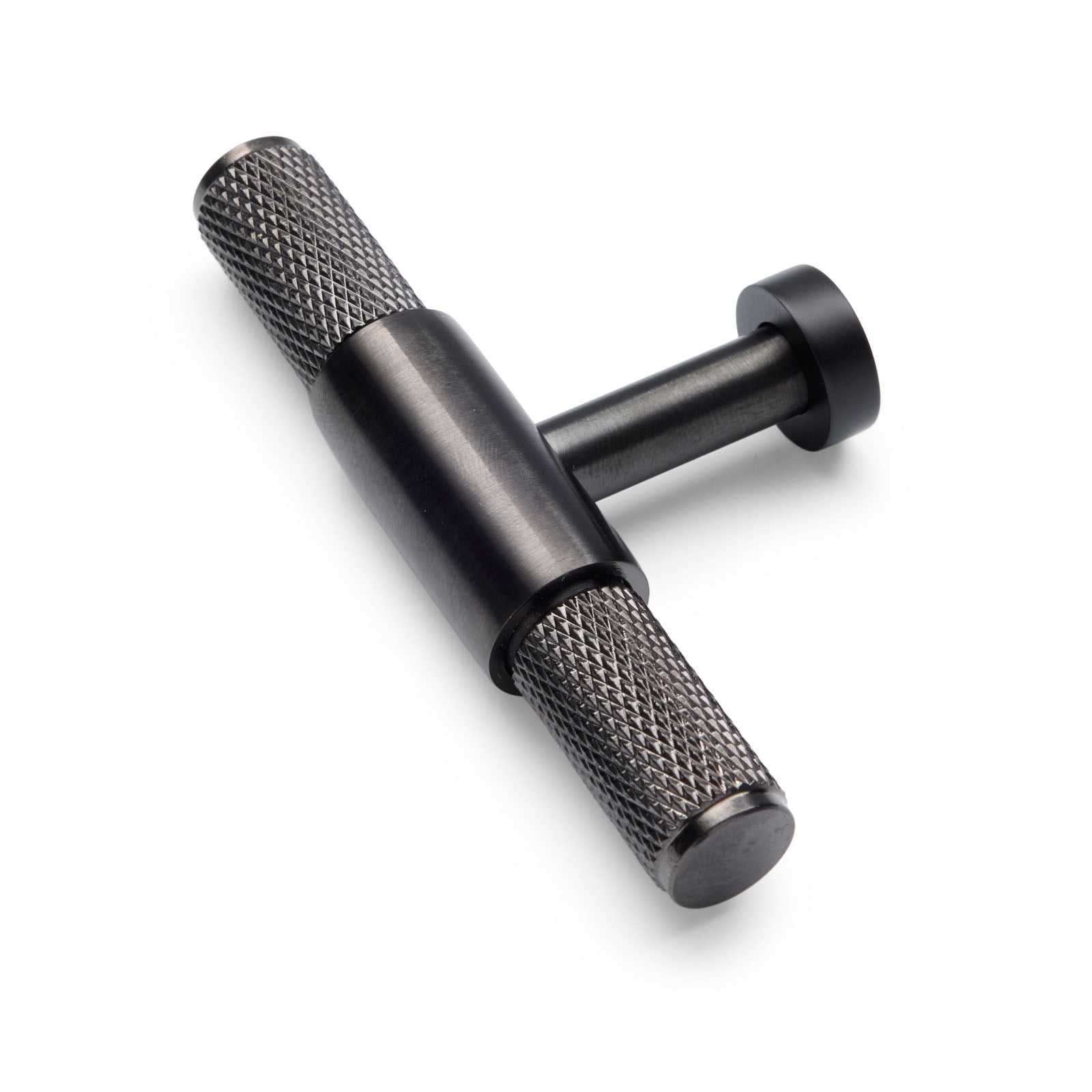 Gunmetal Knurled Cabinet T-Bar Pull - Miranda | Manovella