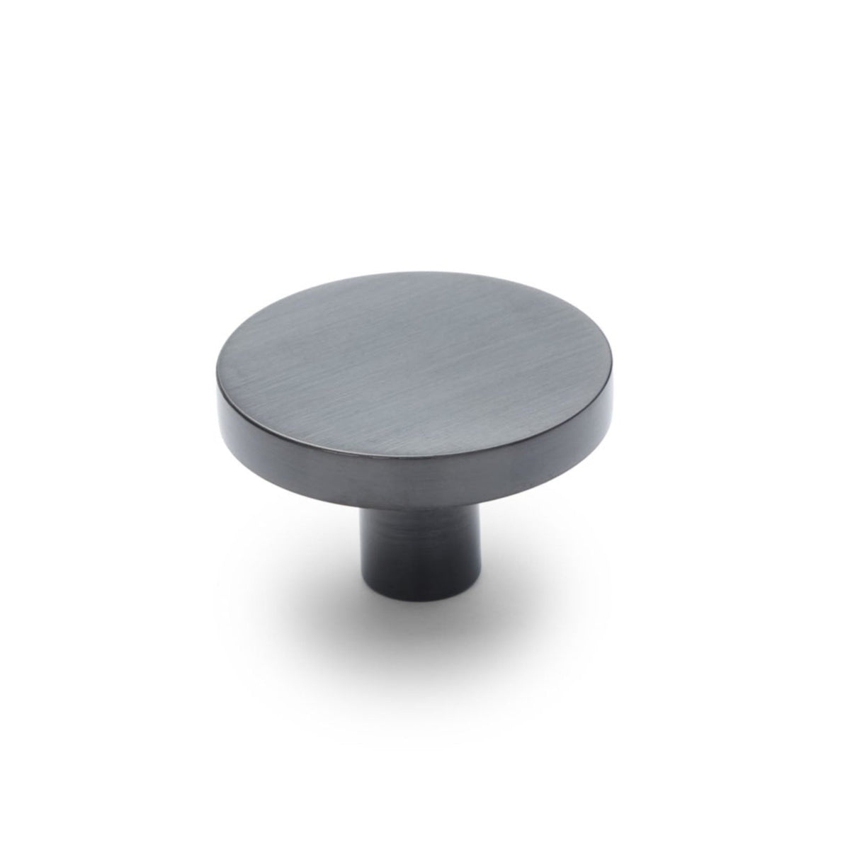 Gunmetal Round Profile Cabinet Knob - Olivia