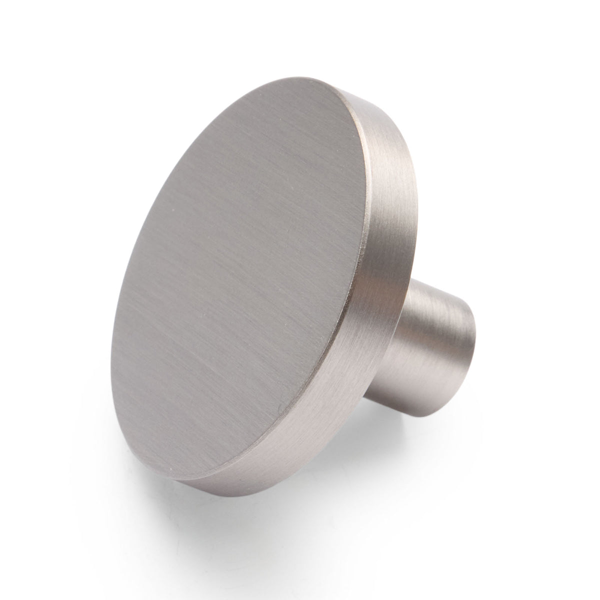 Brushed Nickel Round Profile Cabinet Knob - Olivia