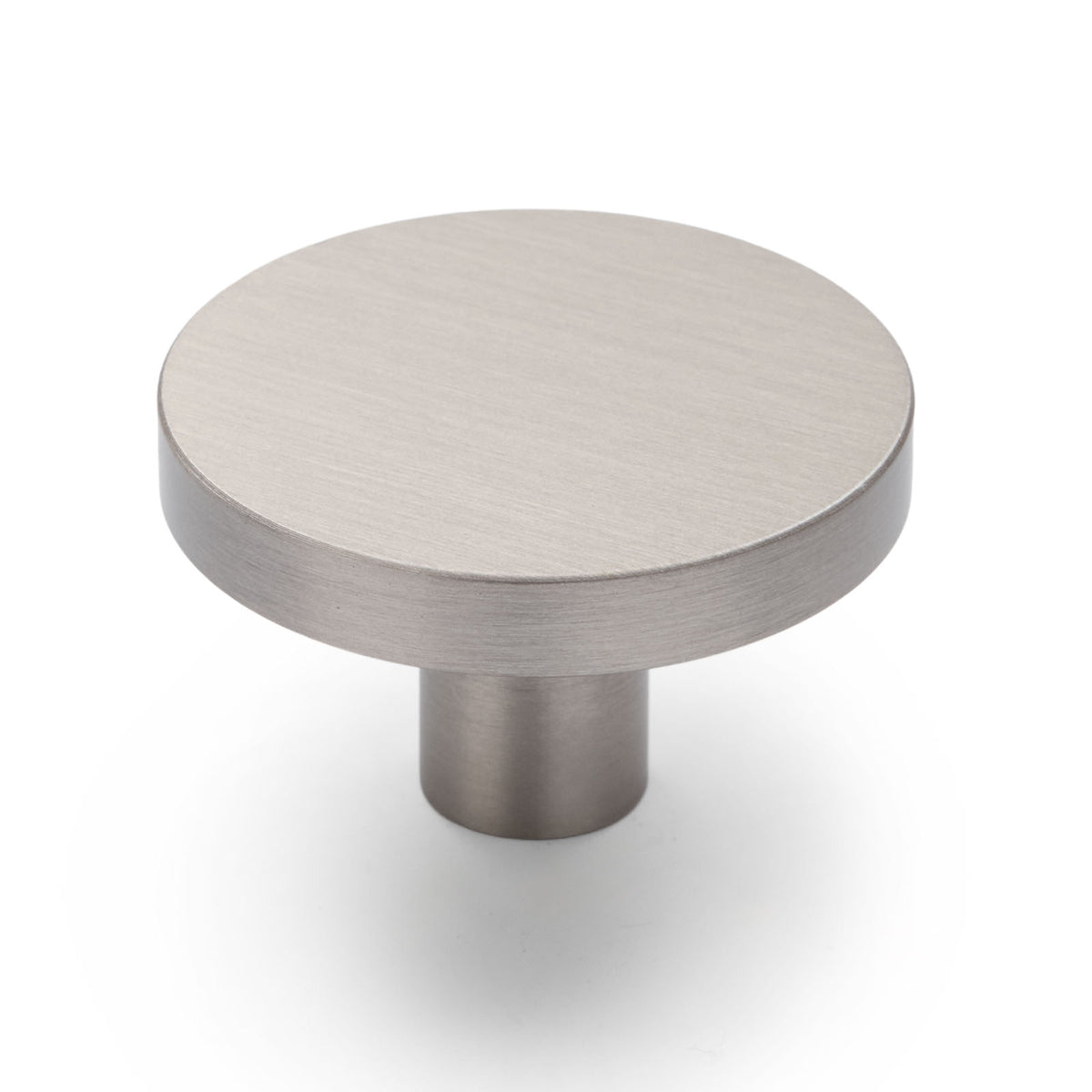 Brushed Nickel Round Profile Cabinet Knob - Olivia