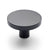 Matt Black Round Profile Cabinet Knob - Olivia