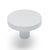 White Round Profile Cabinet Knob - Olivia