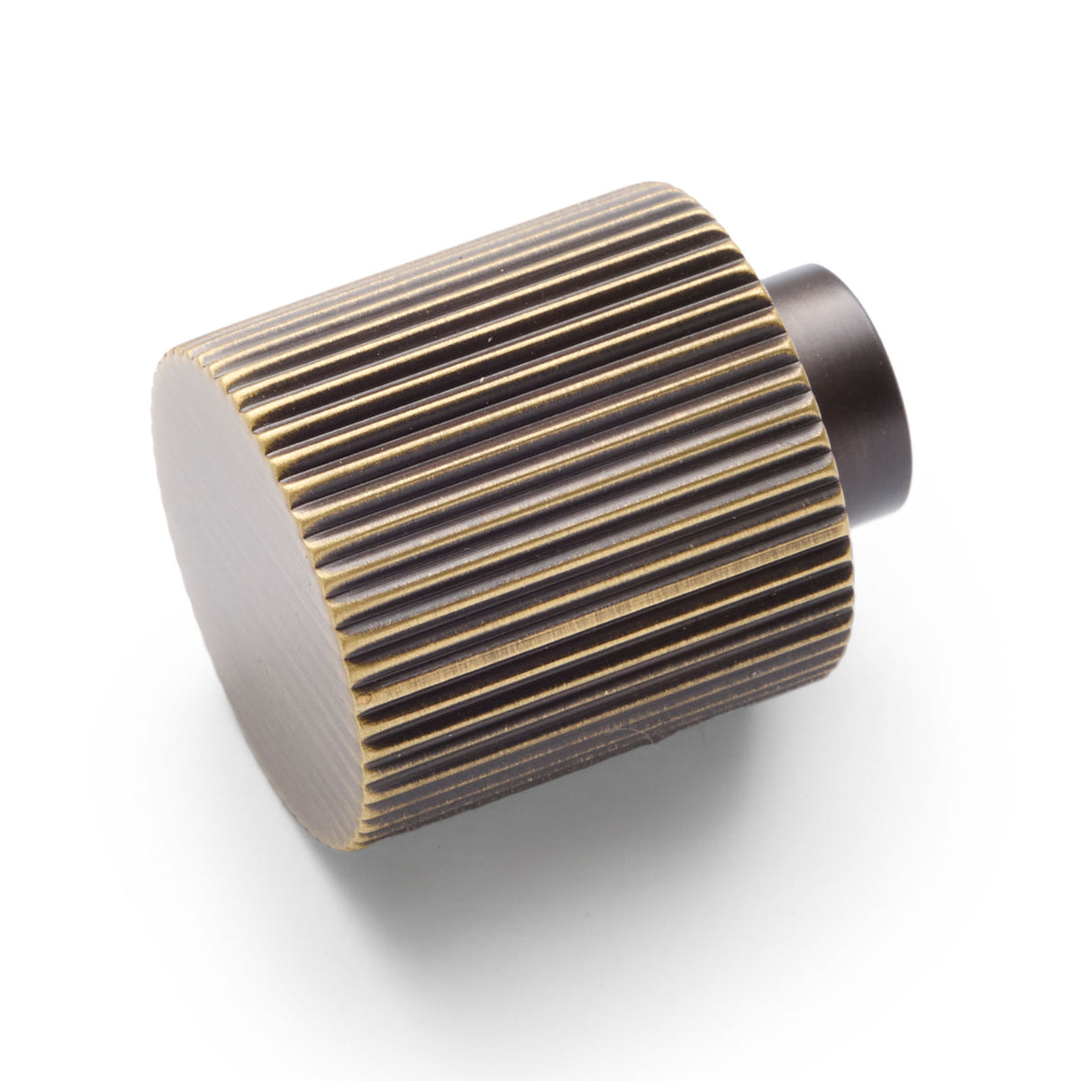 Aged Brass Fluted Knob - Rhea