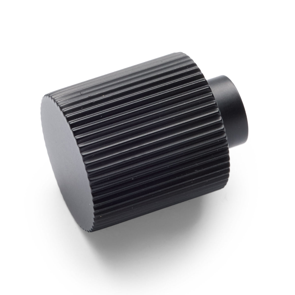 Matt Black Fluted Knob - Rhea