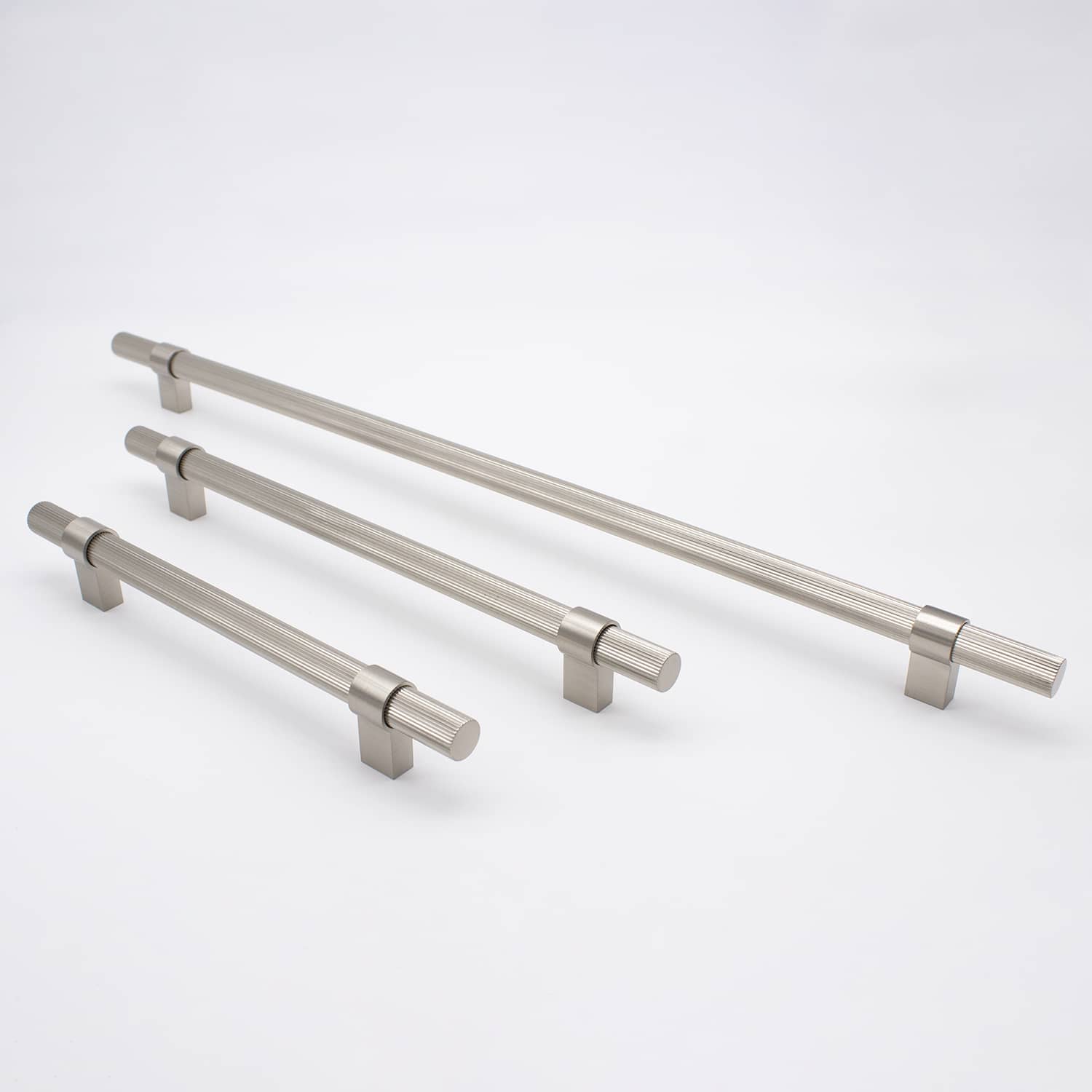 Brushed Nickel Cabinet Handles Manovella   CASSANDRABRUSHEDNICKELGROUPSHOT 3500x 