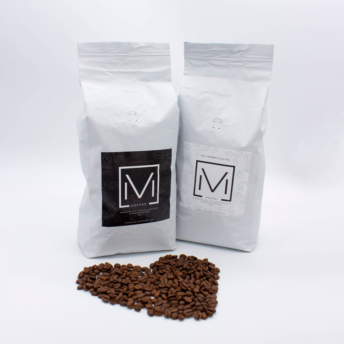 Manovella&#39;s Italian Roasted Espresso Blend - 1KG Whole Coffee Beans