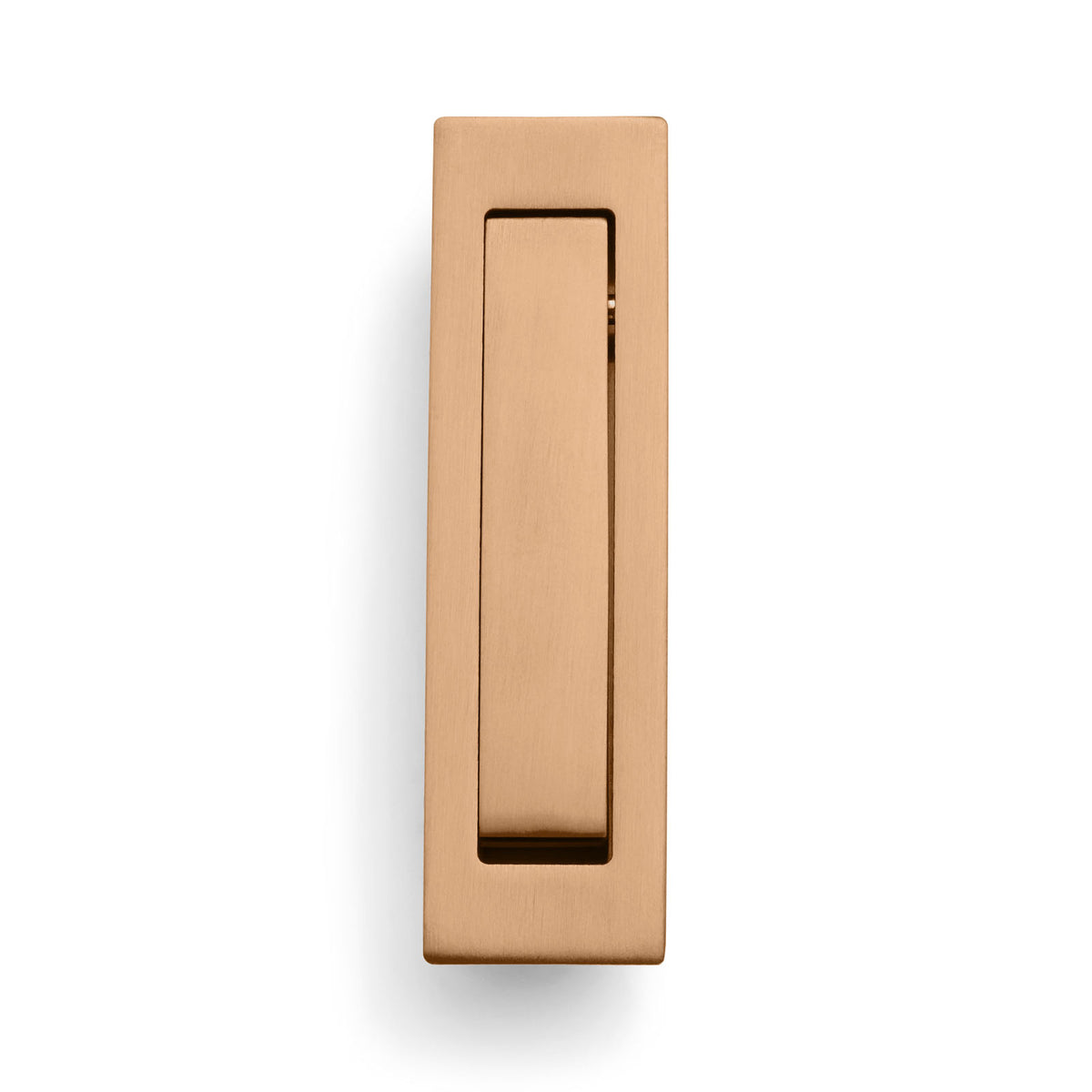 Brushed Copper Concealed Sliding Door Edge Pull