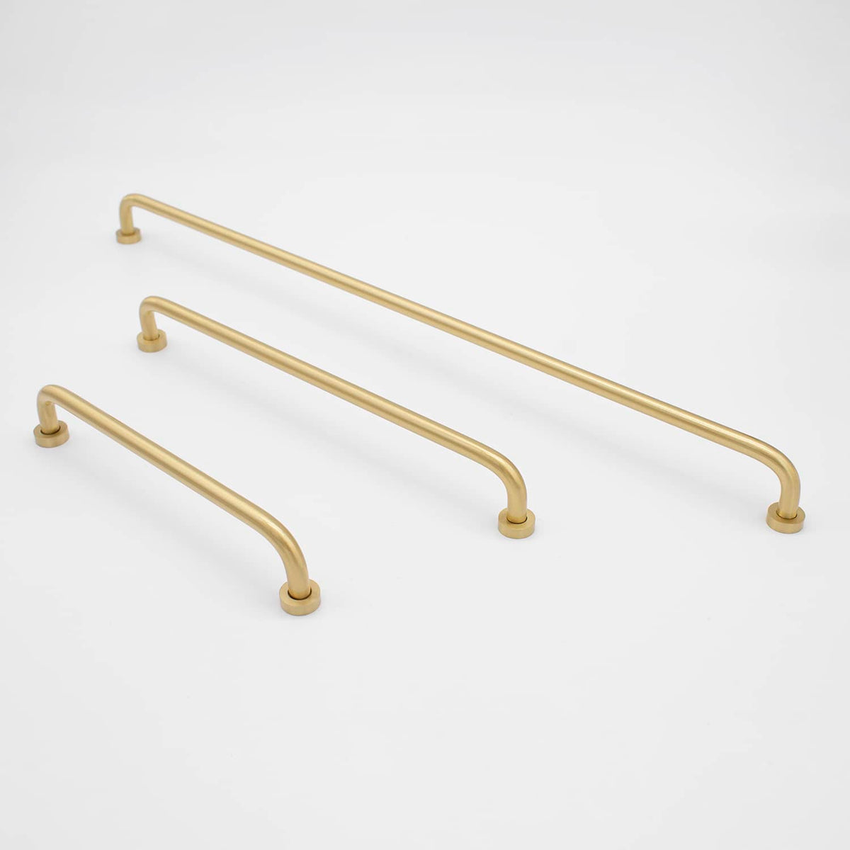 Brushed Brass Arched Pull - Daphne