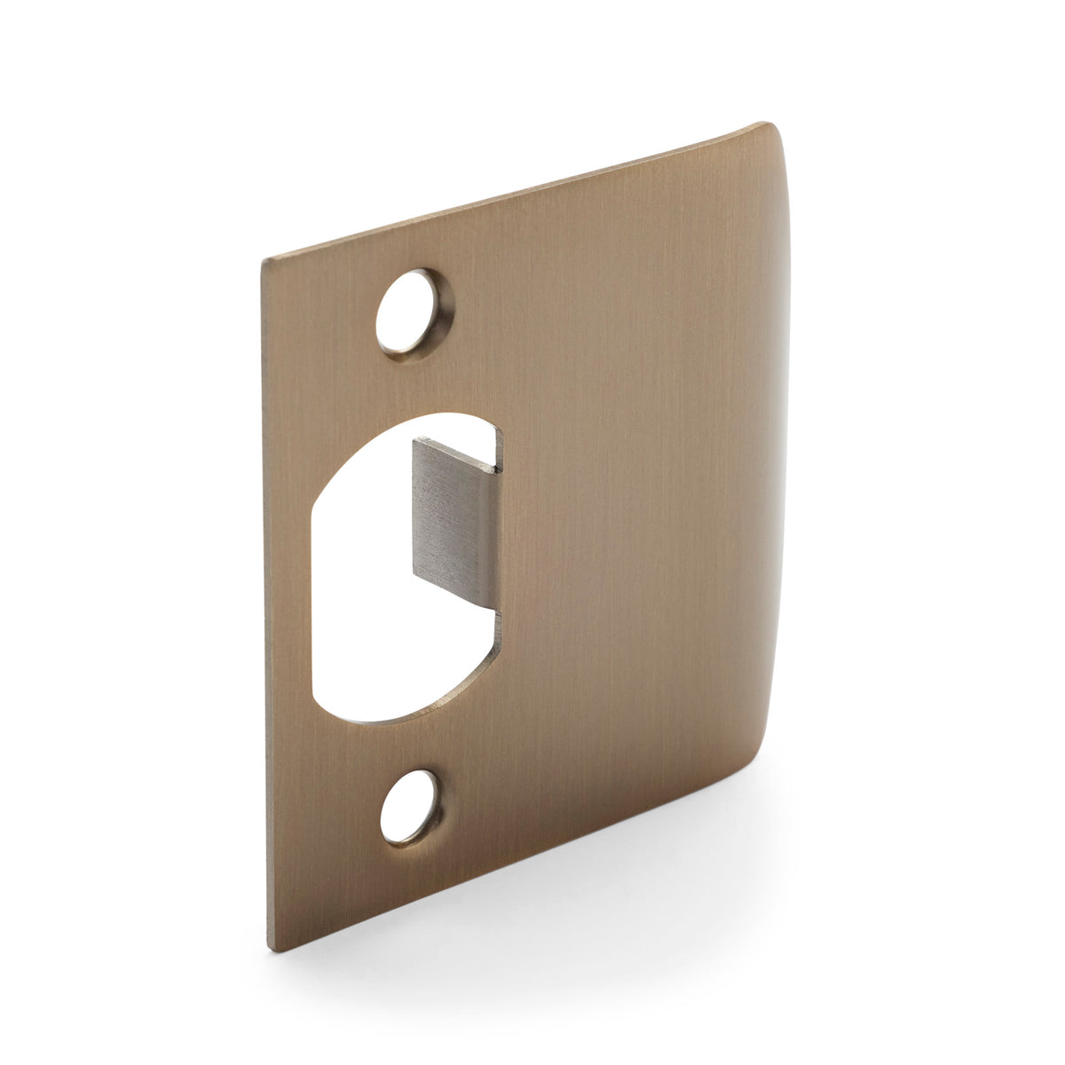 Extended 55mm Tubular Latch 'D' Strike Plate (various finishes)